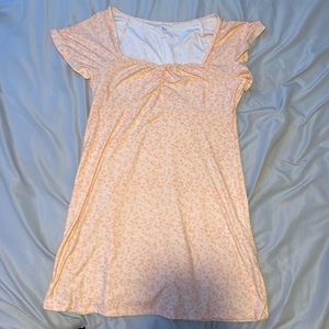 Orange-Pink Floral Dress